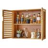 Bathroom Wall Cabinet, 2 Doors and Adjustable Shelf with 3 Height Levels, Over the Toilet Storage Medicine Cabinet Wall Mounted, Hanging Organizer