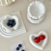 Nordic Flavor Ceramic Sauce Bowl Heart Flowers Shaped Snack Dip Cute Seasoning Plate  Snack Dip