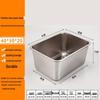 FATTBAO Stainless Steel Rectangular Washing Basin