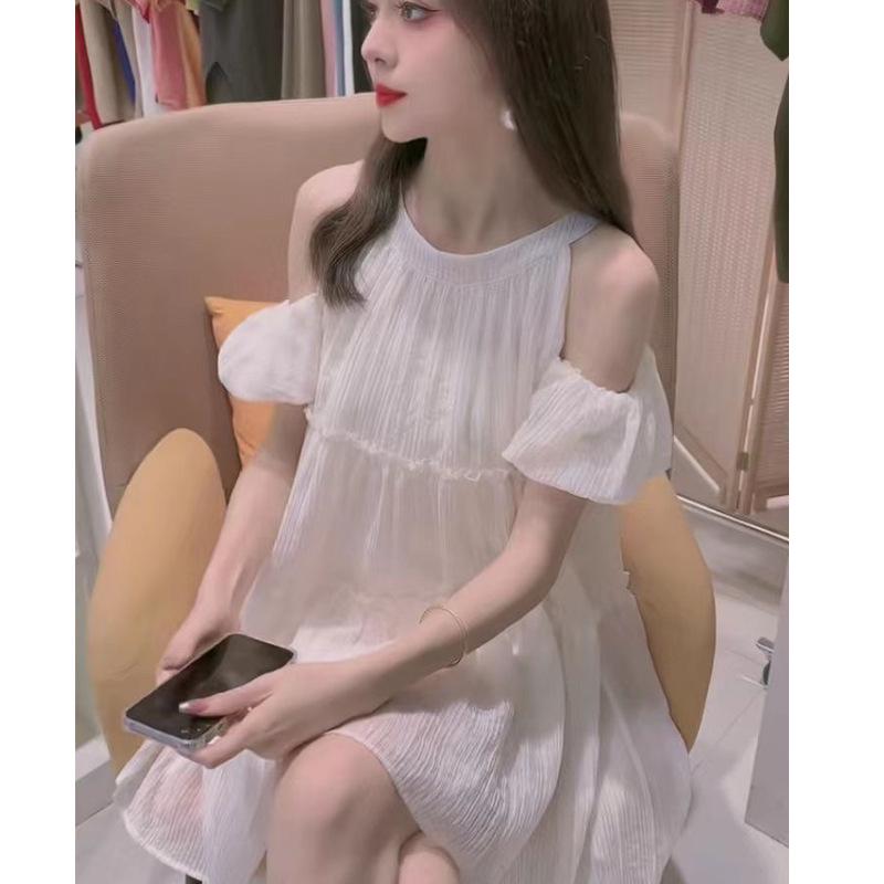 2024 Sommer Damen Schulterfreies Petite Kleid - Süßer und Eleganter Stil