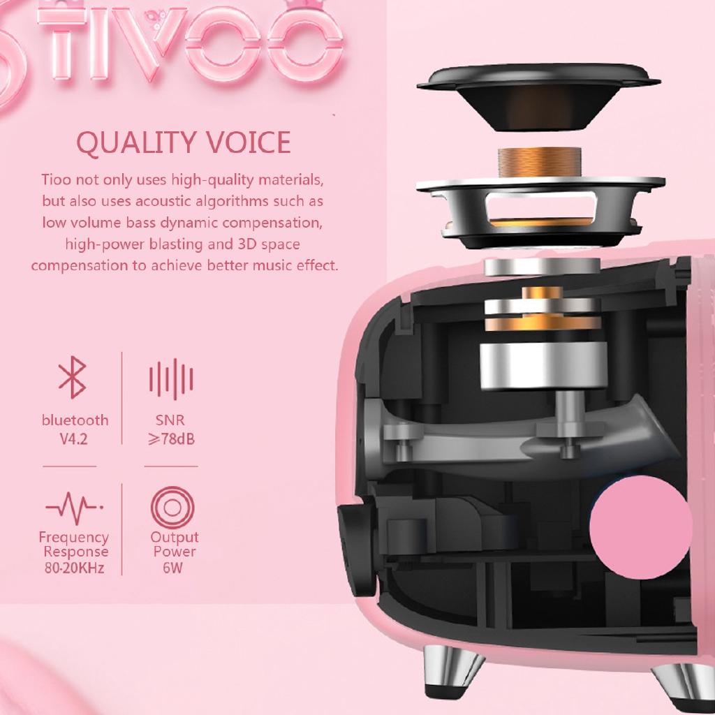 6W Wireless bluetooth Retro TV Speaker Smart Portable Speaker Mini Stereo Alarm Clock Subwoofer Music Player LCD TF Card