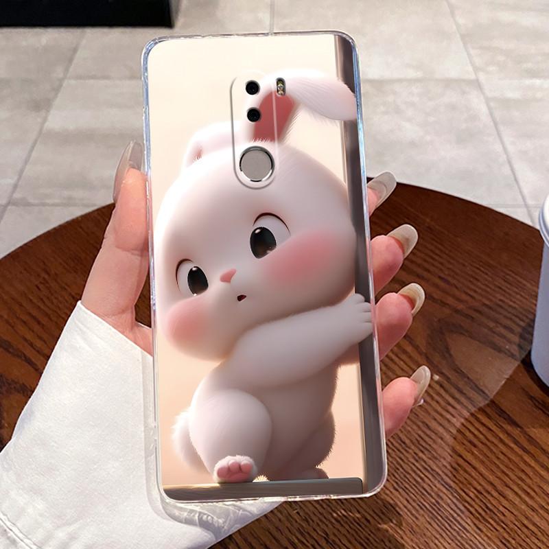 Jelly Casing For Xiaomi Poco F1 Coque Capa Clear Silicone Soft TPU Back Cover Cute Cat Rabbit Heart Protective Case Fundas