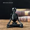 Schädel Figuren Schädel Gothic Zimmerdeko Schreckliche Geist Harz Skelett Skulpturen für Innen Hausdekorationen