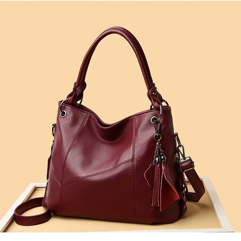 Stylish Kangaroo Fashion Women s Handbag Large Capacity Soft Leather Tote Bag