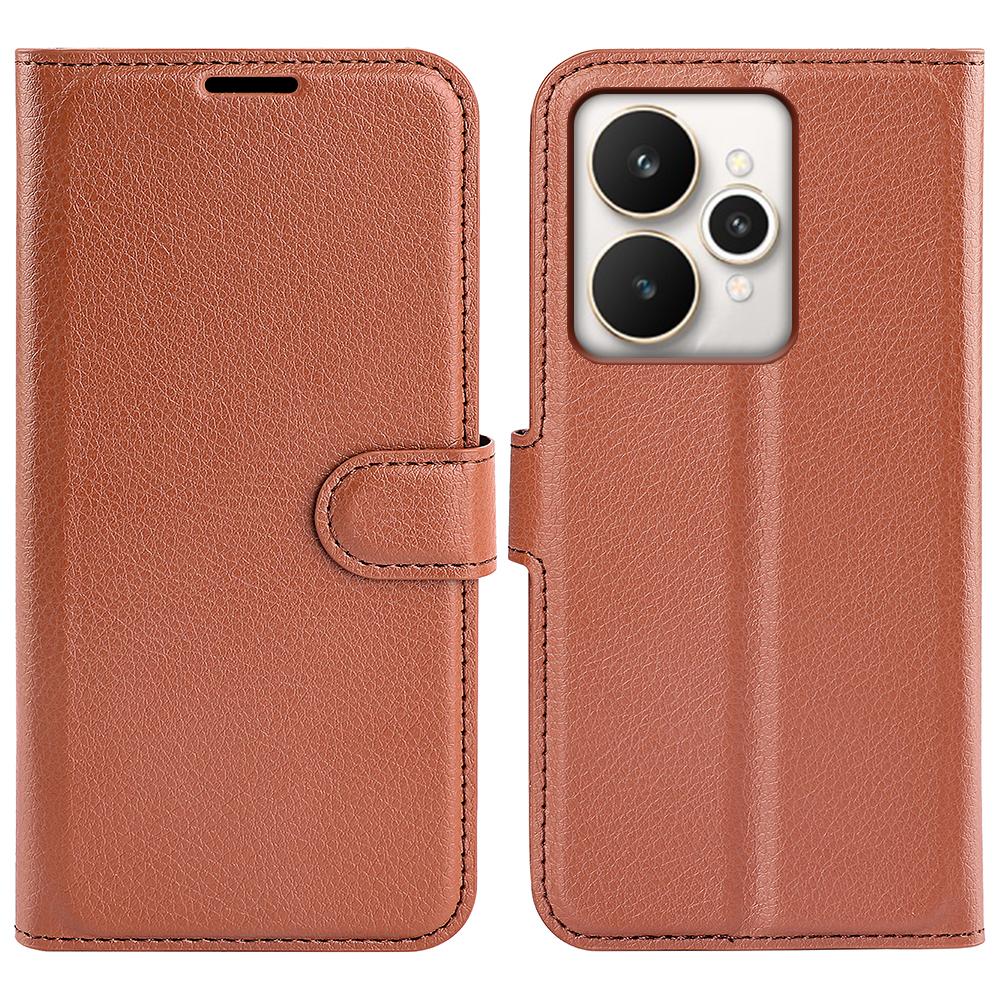 For Realme 15 5G Case Litchi Texture Shockproof Leather Wallet Phone Cover