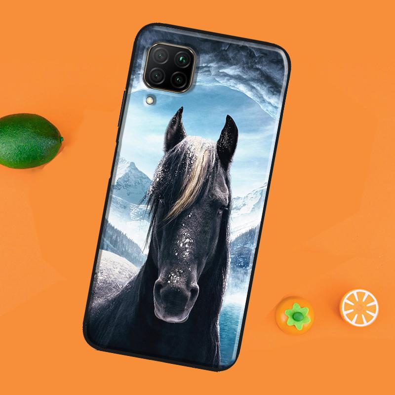 Pouzdro na telefon s motivem koně pro Huawei P40 Lite P20 P30 Pro Nova 5T P Smart Z 2019 2021 Honor 50 10i 8X 9X