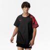 Volleyball wear N-XT Short-sleeved training jacket/windbreaker shirt for club activities V2MEC000 Unisex Black/Red XL
