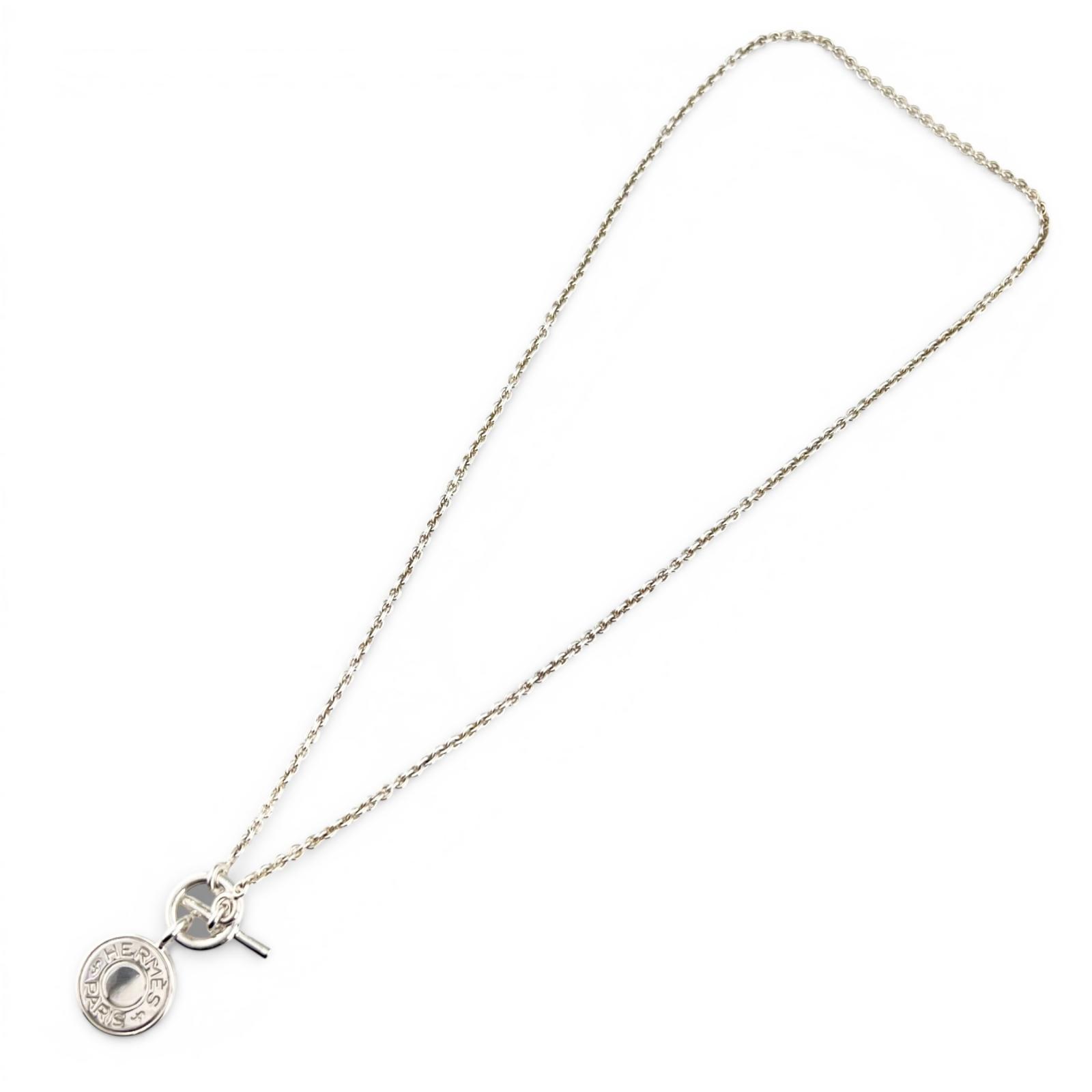 

Great HERMES Necklace Amulet Series Silver AG925 Women Used
