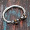 Tigerauge-Edelstein, 925er-Sterlingsilber, handgefertigt, erstaunliches Manschettenarmband, verstellbar