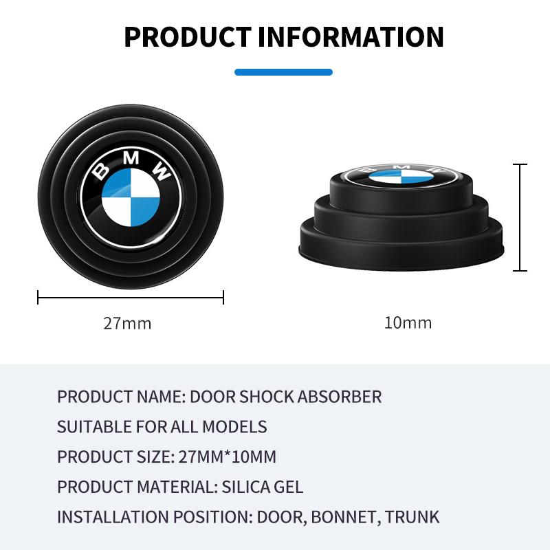 4pcs Car Door Shockproof Pad Anti-collision Silicone Sticker For BMW 2 Series F22 F23 F45 F46 F87 F44
