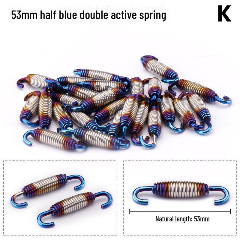 Scorpio Motorcycle Exhaust Pipe Modification Blue Spring by Yoshimura