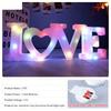 LED Illuminated LOVE Letter Sign Shatterproof PVC Glowing LOVE Letter Decoration for Wedding Valentine's Day Anniversary