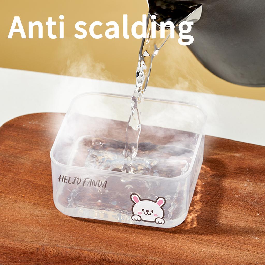 WORTHBUY Plastic Portable Coarse Grain Storage Box Refrigerator Sealed Leak Proof Food Fresh-keeping Box Microwave Oven Heating