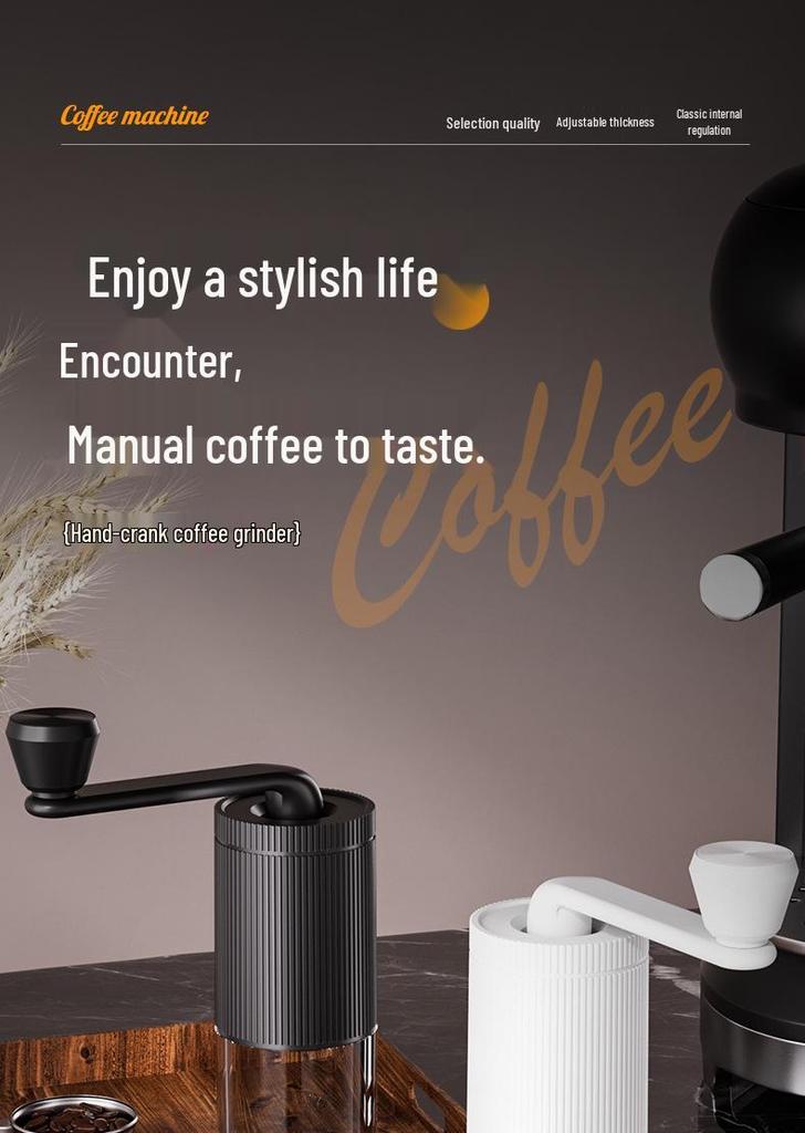 Portable Hand Crank Coffee Grinder and Bean Mill