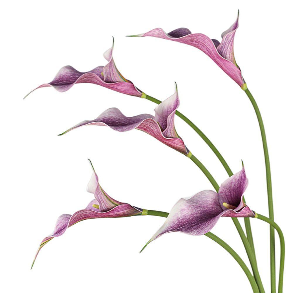 Multicolor Simulation Calla Lily Real Touch Floral Arrangement Living Room