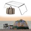 Foldable Camping Table Outdoor Folding Table Barbecue Table Steels Grilling Grate Table Cooking Grate Camping Table