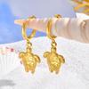 Starfish Drop Dangle Earring for Women, Gold Plated Stainless Steel Beach Sea Earrings, Waterproof Summer Ocean Jewelry