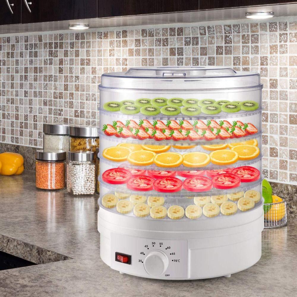 Transparent Trays Food Dehydrator Machine Stackable Trays Meat Jerky Dehydrator Home Use