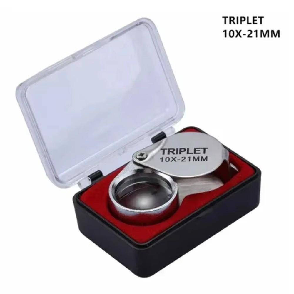 10X Pocket Loupe Magnifier Foldable Reading Magnifiers Gifts Diamond Jewelers Eye Glass Tool