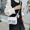 Popular Fresh and Sweet Small Square Bag Women's Autumn Trendy Fashion Women's Bag Foreign Style Shoulder Messenger Women's Bag