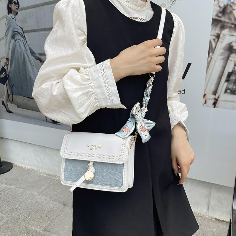 Popular Fresh and Sweet Small Square Bag Women's Autumn Trendy Fashion Women's Bag Foreign Style Shoulder Messenger Women's Bag