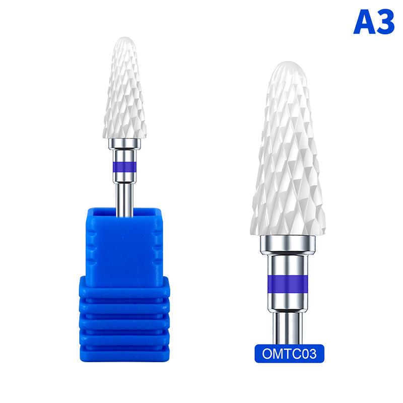 1pcs Ceramic Nail Drill Bits Professional Manicure Pedicure Burr File Electric Nail Art Machine Accessories