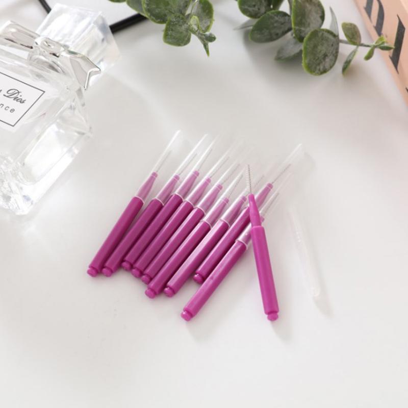 10 szt. szczoteczek międzyzębowych Denta Floss Cleaning Dental Brush Ortodontyczna szczoteczka do zębów