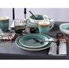 CreaTable Caldera Petrol Tableware Set, 8 Pieces (25863)