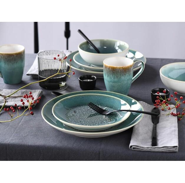 CreaTable Caldera Petrol Tableware Set, 8 Pieces (25863)