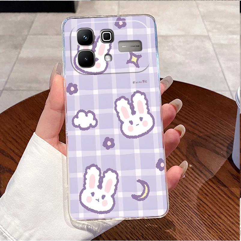 Case For Infinix Note 60 Pro Note60 5G Casing X6879 X6878 Luxury Cute Love Rabbit Funny Clear Slim Soft TPU Silicone Phone Case