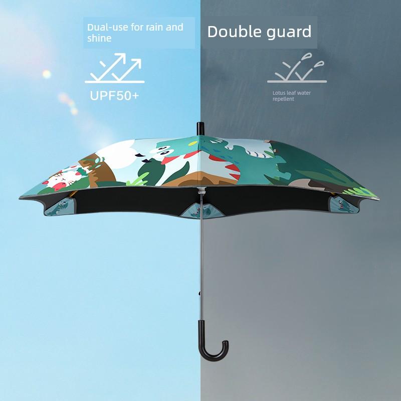 Children's Umbrella for Girls, Kindergarten Baby Sun Protection Umbrella, Boys' Primary School Students' Dual-Use Sunshade Umbrella for Both Sunny