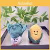 Plush Whimsical Vegetable Keychain Broccoli Corn Garlic Onion Charming Soft Toy