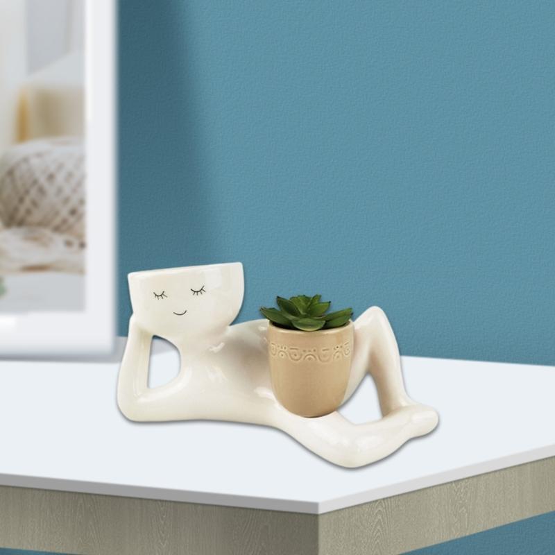 Künstliche Topfpflanze Dekorationen für Zimmer Niedliche Schlafzimmer-Accessoires Ornamente Indoor Künstliche Sukkulenten Pflanze