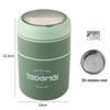 Compact Insulated Microwaveable Bento Box with 316 Stainless Steel Soup Cup