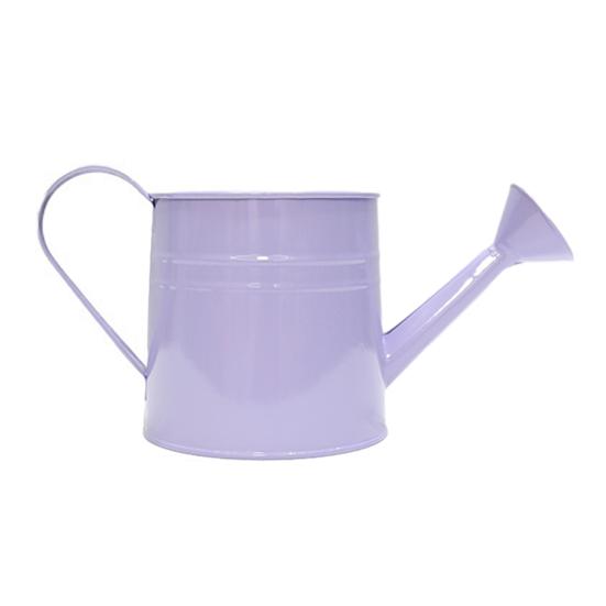 Металлическая лейка с длинным носиком, лейка с насадкой-распылителем, садовая лейка для точного полива комнатных и уличных растений светло-фиолетовый