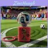 Global Football Cup Keychain With Lighted Sound And Pvc Material For Fans And Collectors
