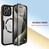 For IPhone 16 15 14 11 12 13 Pro Max 360° Fully Protected Double-sided Magnetic Cases For Magsafe Wireless Charge Protect  Cover