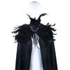 Halloween Costumes Cape Feather Collar Cape Halloween Costume Cape Halloween Cloak for Carnivals Party