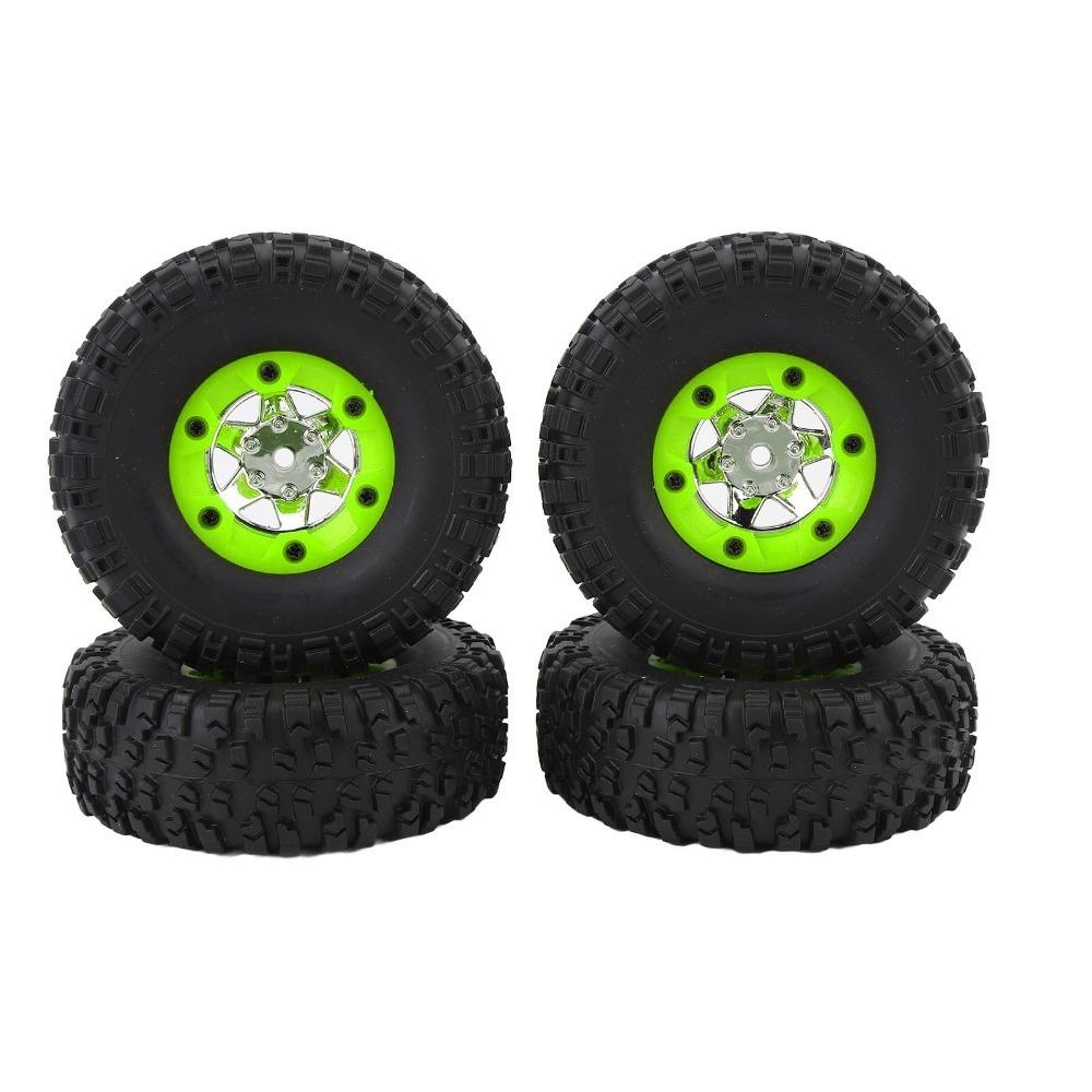 4Pcs Rubber Remote Control Car Tires Black RC Car Wheels for WLtoys 12428/12427/124006 RC Car RC Car