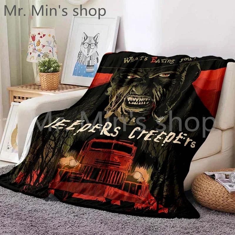 Плед Хэллоуин Jeepers Creepers Фланелевый Мягкий Плед Для Детей Взрослых Кровать Клетчатый Покрывало Домашний Текстиль