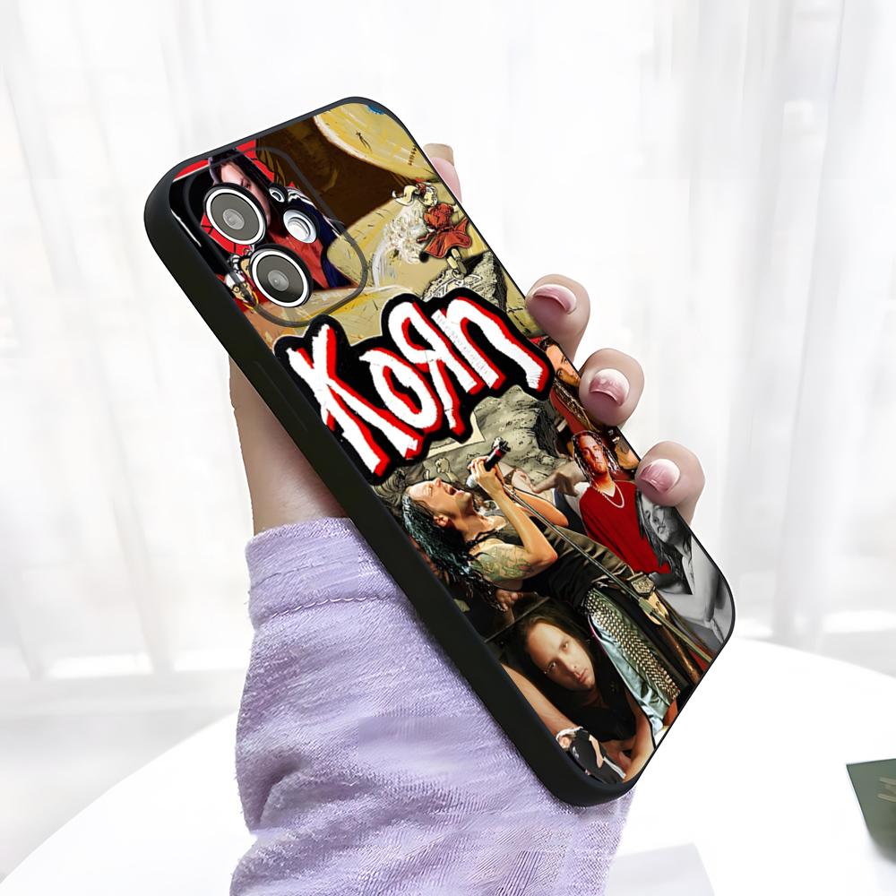 Rock Band K-Korn Phone Case For IPhone 17 Pro Max 15 Pro 16 14 Plus 12 13 Mini 11 Pro Shockproof Soft Cover