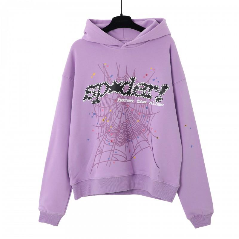 Young Thug Inspired Foam Letter 555555 Hoodie Couple Pink Sweatshirt