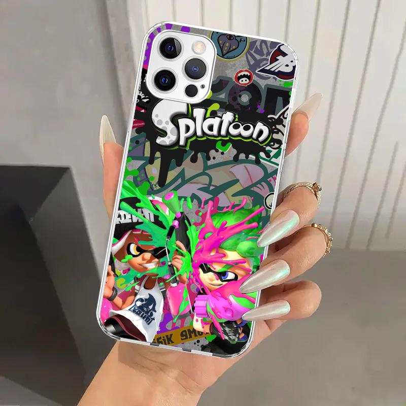 Game S-Splatoons Phone Case for Iphone 17 Air 16 15 Plus 14 13 Mini 12 11 Pro Max 16E 7 8 SE 2020 Soft Funda Print Shell 17 Air