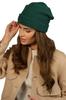 Women' Woolen Hat with Turn-Up in Bottle Green Kamea-Krokus