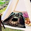 Spooky Halloween Castle Blanket Reversible Flannel Throw for Gothic Charm AllSeason Comfort Mysterious Night Gift