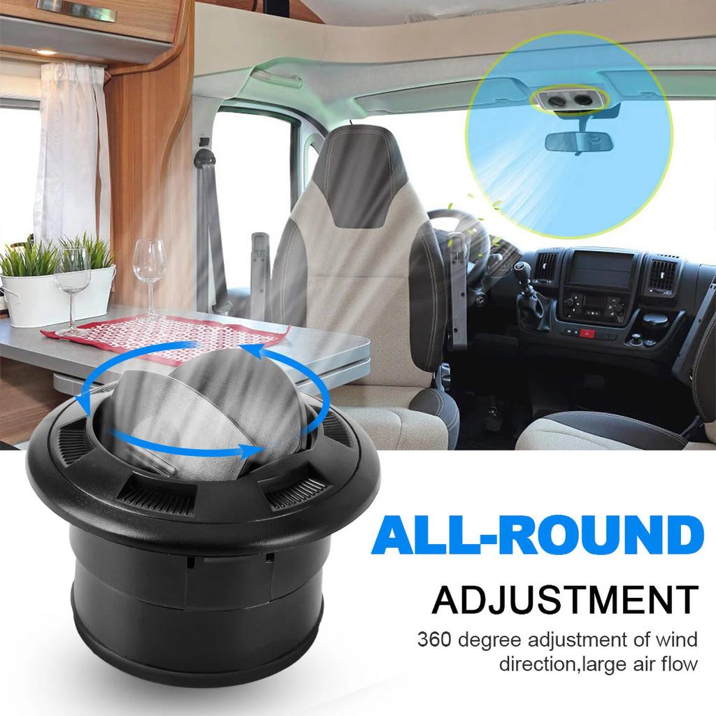 Air Vent Outlet Air Conditioning Vent Car Air Conditioner Outlet For Webasto Eberspacher Heater Lack Closeable Rotatable 75mm