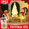 Crystal Christmas Tree Light Warm Colorful Battery Night Light Star Bedroom Christmas Table Decoration Candle Light Gift