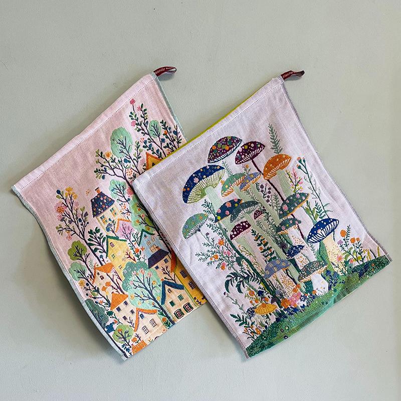 34X40Cm Large Hand Towels 4-Layer 100% Cotton Gauze Quick-Dry Dishcloths, Decorative Tea Towels For Kitchen & Bathroom