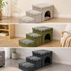 Modular Pet Staircase with Storage Easy Assembly Stair Hideaway Den