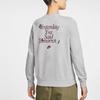 Nike Women's Gray Sports and Casual Running Sweatshirt